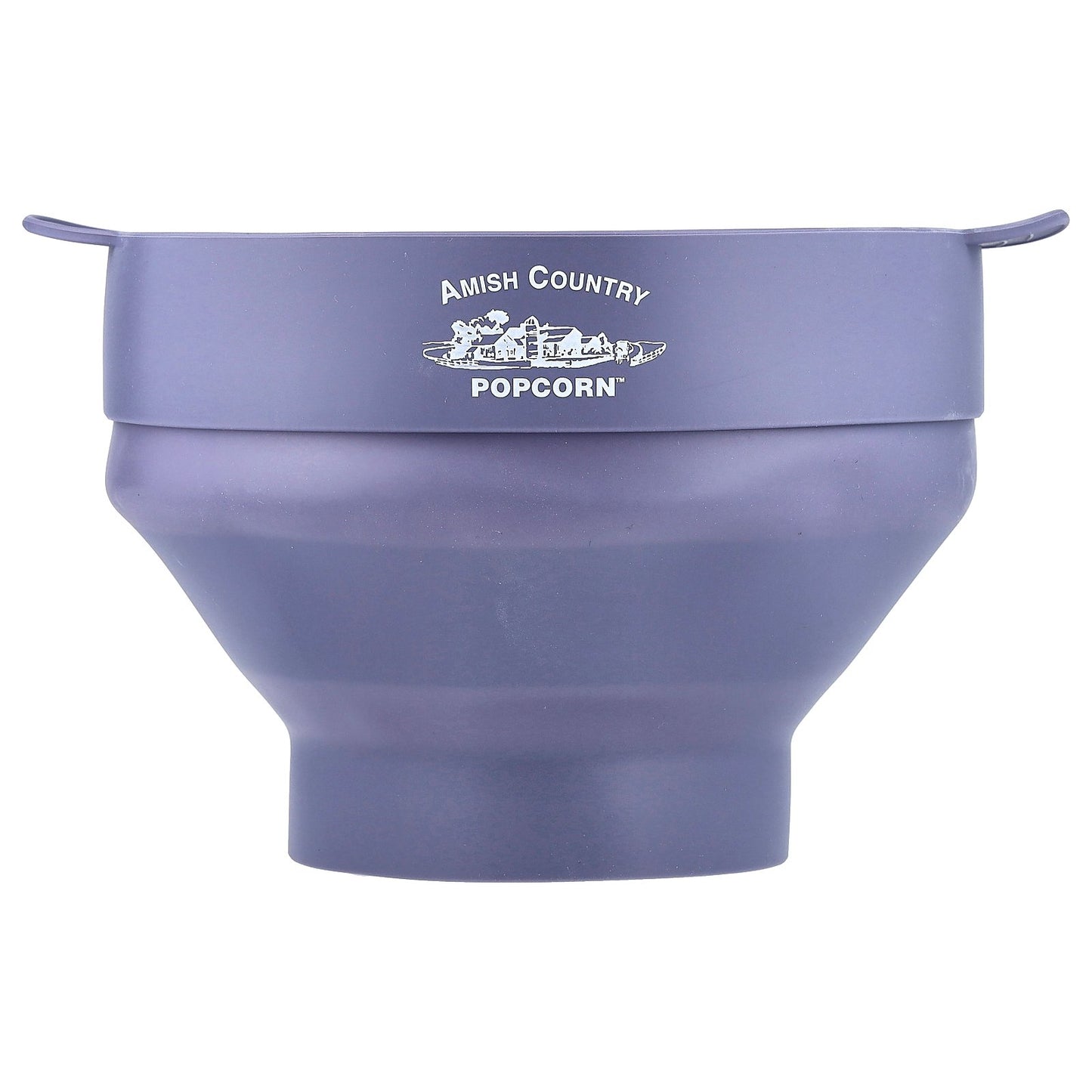 Amish Country Popcorn, Silicone Microwave Popcorn Popper, Gray, 4 Pieces