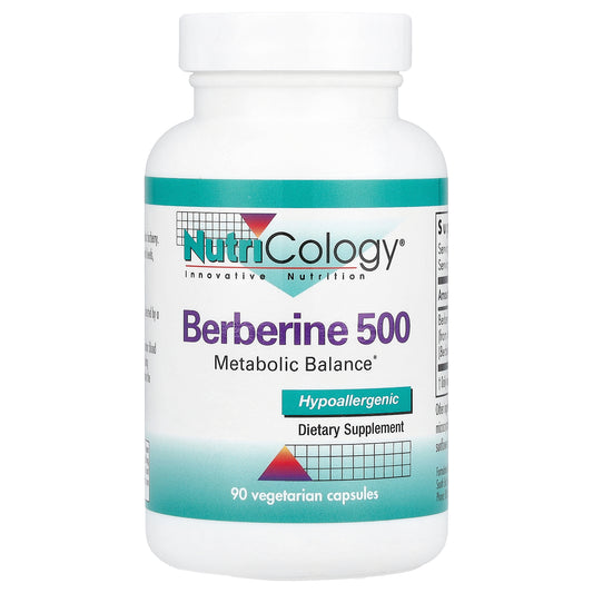 Nutricology, Berberine 500, 90 Vegetarian Capsules