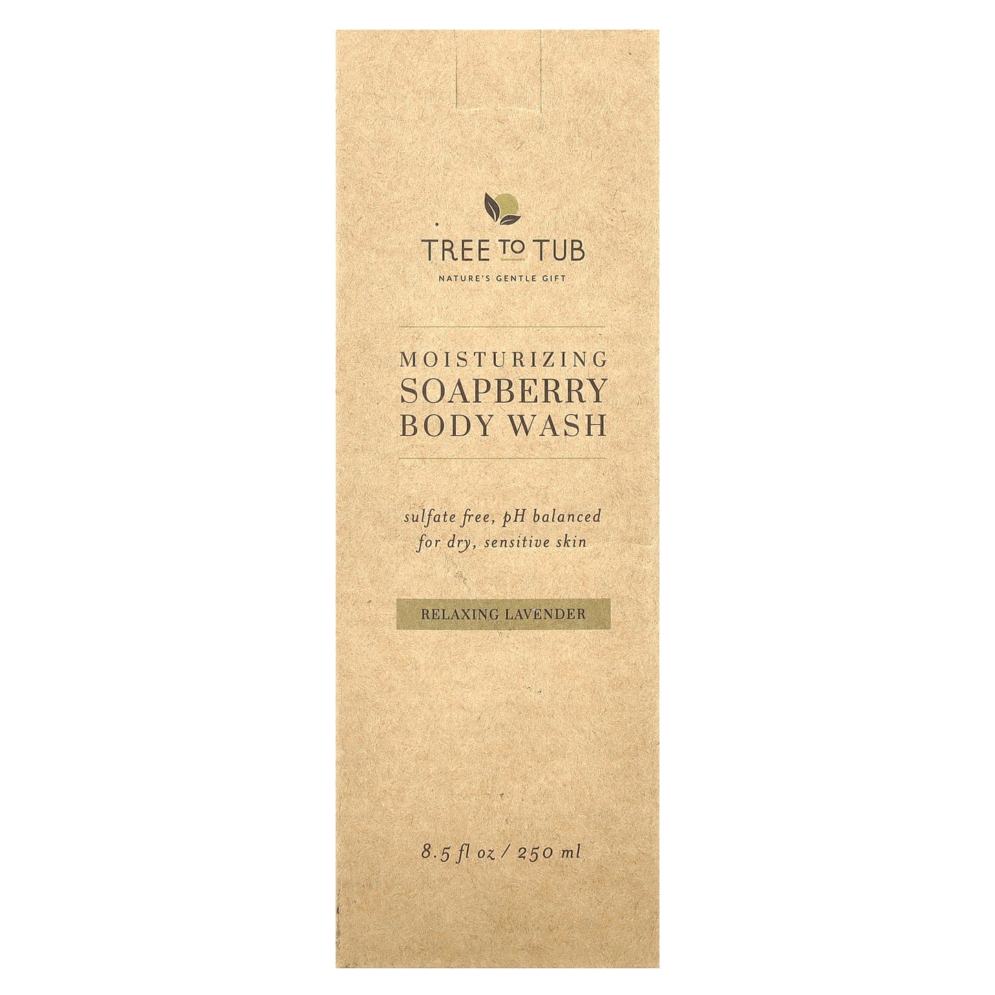 Tree To Tub, Moisturizing Soapberry Body Wash, Relaxing Lavender, 8.5 fl oz (250 ml)