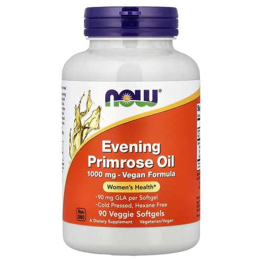 NOW Foods, Evening Primrose Oil, 1,000 mg, 90 Veggie Softgels
