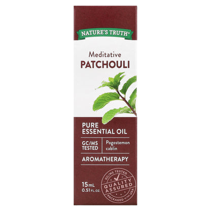 Nature's Truth, Pure Essential Oil, Meditative Patchouli , 0.51 fl oz (15 ml)