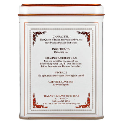 Harney & Sons, Classic Collection, Darjeeling, 20 Tea Sachets, 1.4 oz (40 g)