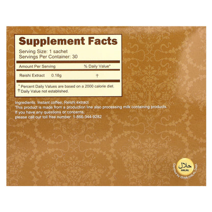 Longreen, 2 in 1 Reishi Coffee, 30 Bags, 2.3 oz (65.4 g) Each