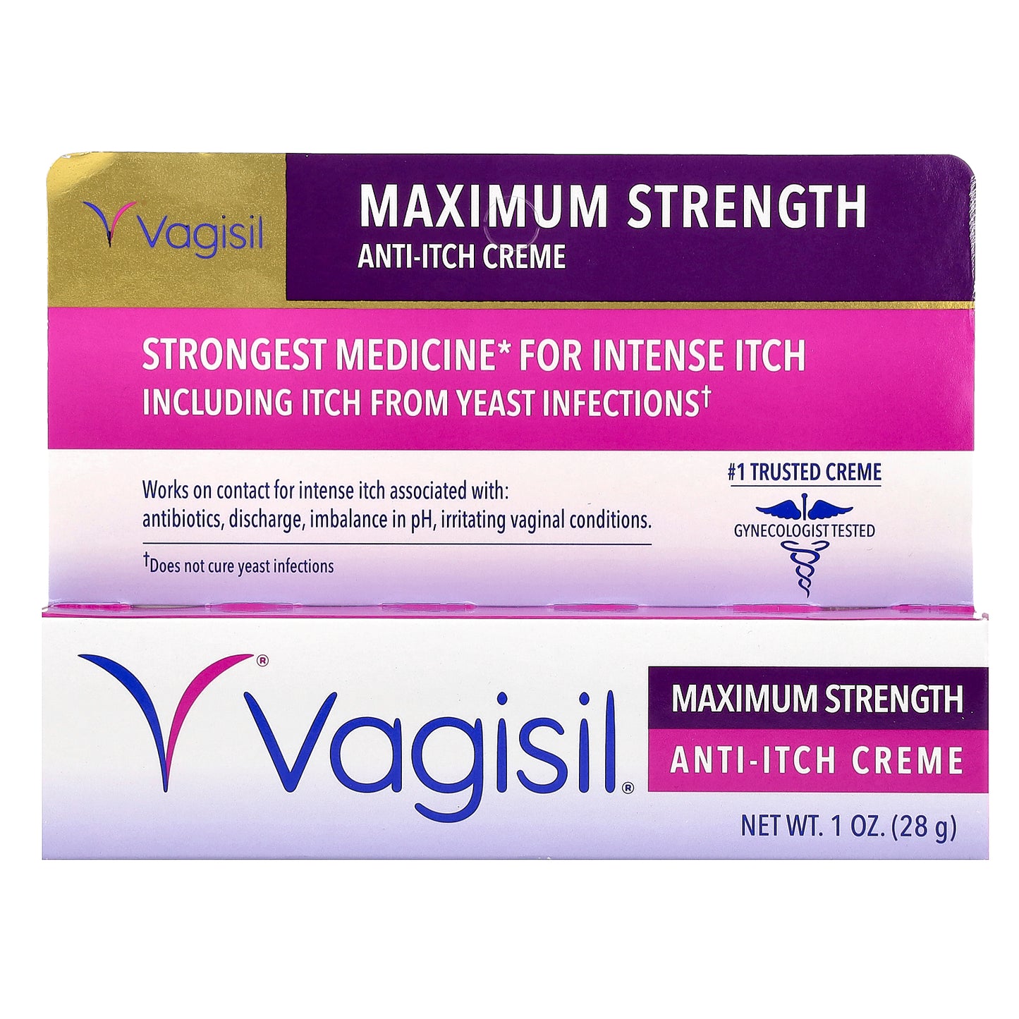 Vagisil, Anti-Itch Creme, Maximum Strength, 1 oz (28 g)