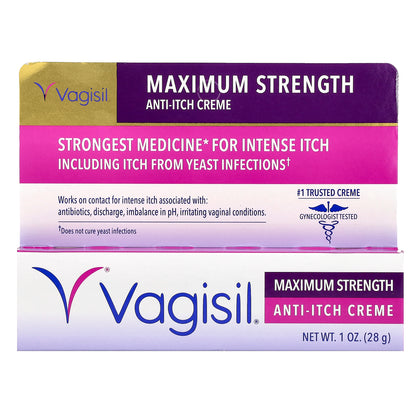 Vagisil, Anti-Itch Creme, Maximum Strength, 1 oz (28 g)