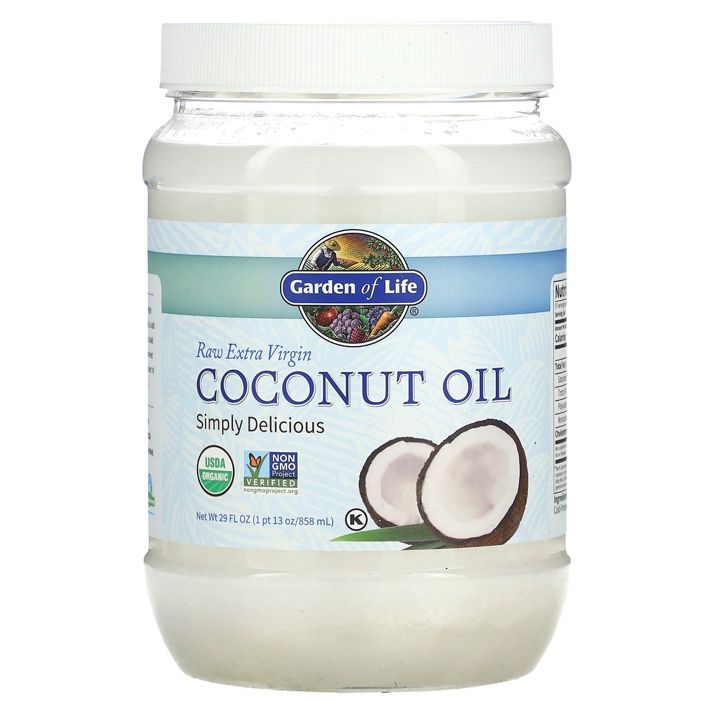 Garden of Life, Raw Extra Virgin Coconut Oil, 29 fl oz (858 ml)