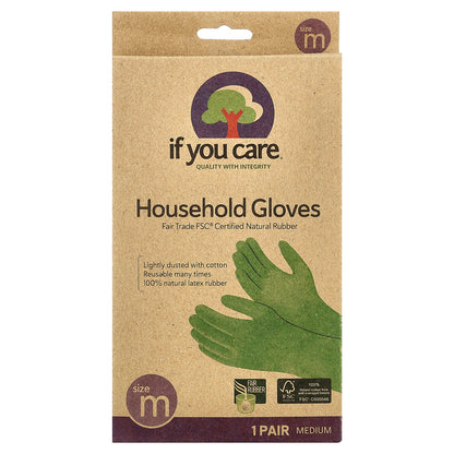 If You Care, Household Gloves, Medium, 1 Pair