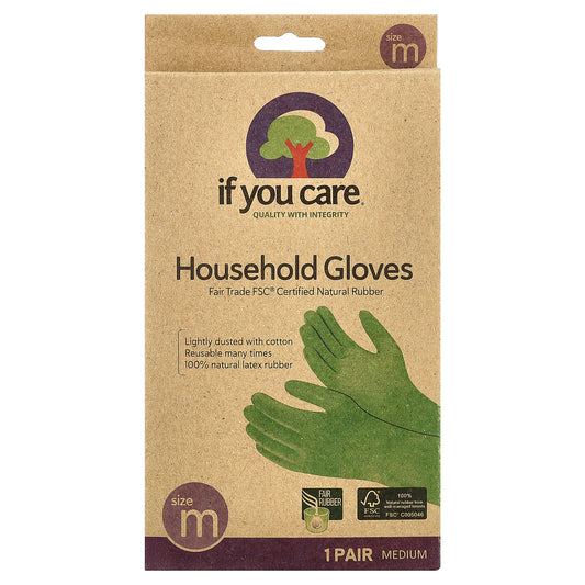 If You Care, Household Gloves, Medium, 1 Pair