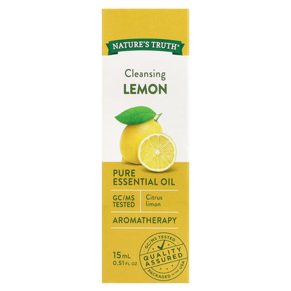 Nature's Truth, Pure Essential Oil, Cleansing Lemon, 0.51 fl oz (15 ml)