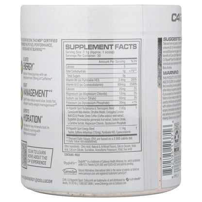 C4 / Cellucor, C4® Ripped Sport, Pre-Workout, Fruit Punch, 7.5 oz (213 g)