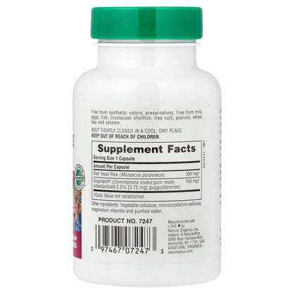 NaturesPlus, Herbal Actives, Red Yeast Rice Gugulipid®, 60 Vegan Capsules