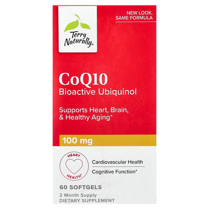 Terry Naturally, CoQ10, Bioactive Ubiquinol, 60 Softgels