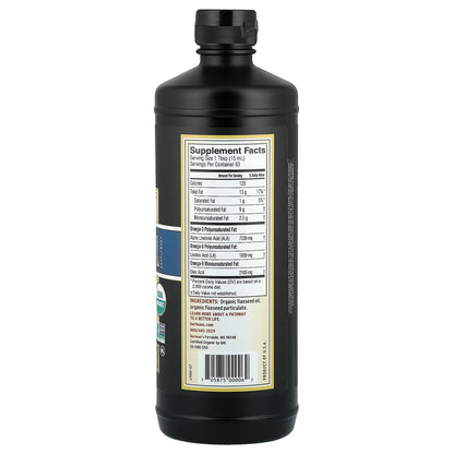 Barlean's, Organic Lignan Flax Oil, 32 fl oz (946 ml)