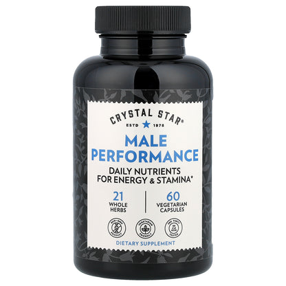 Crystal Star, Male Performance, 60 Vegetarian Capsules