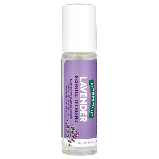 Nature's Truth, Essential Oil, On The Go Roll-On, Rejuvenating Lavender, 0.33 fl oz (10 ml)