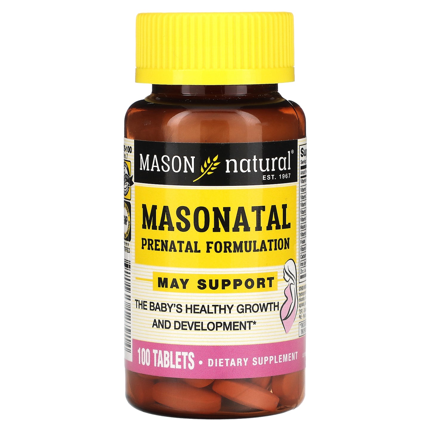 Mason Natural, Masonatal Prenatal Formulation, 100 Tablets