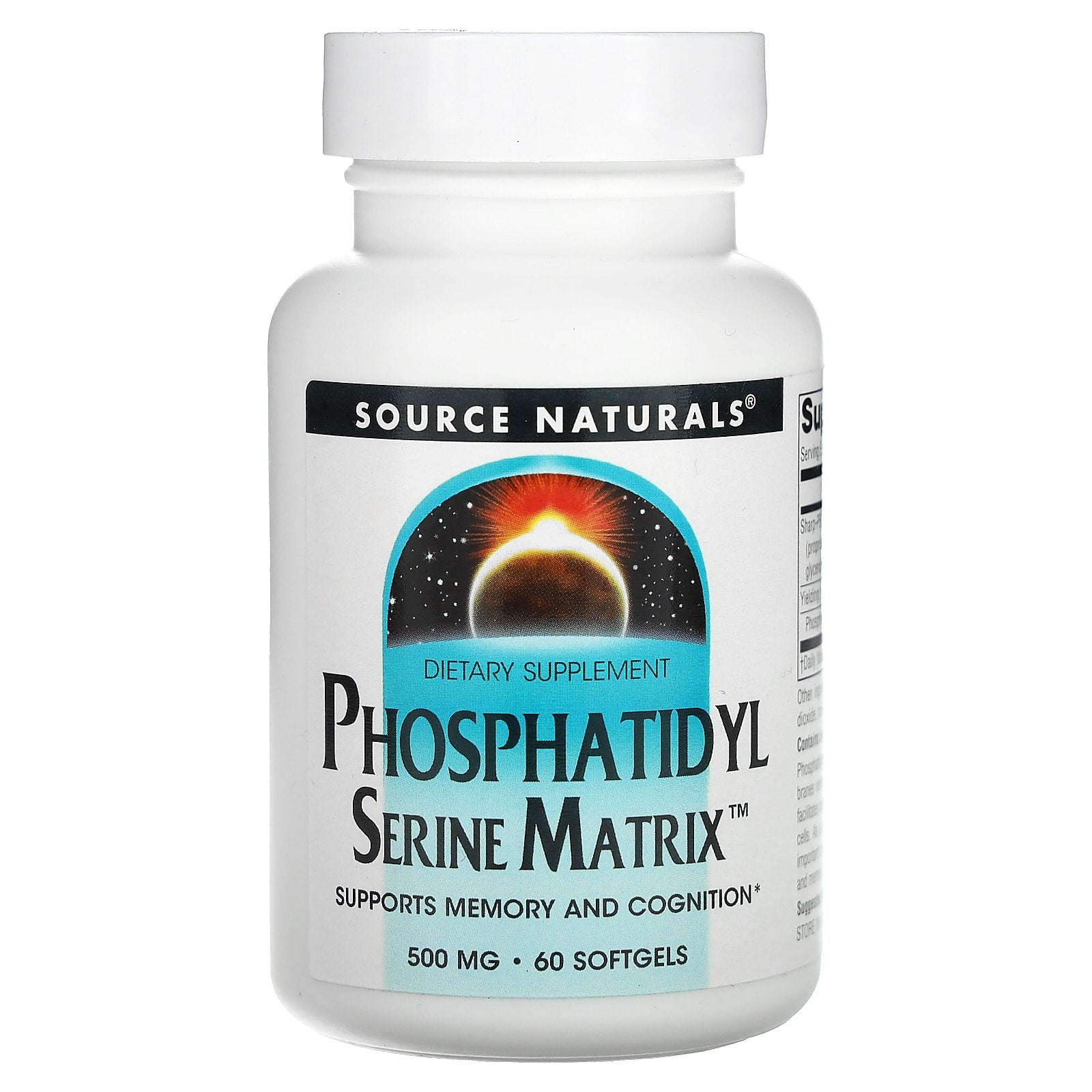 Source Naturals, Phosphatidyl Serine Matrix, 500 mg, 60 Softgels