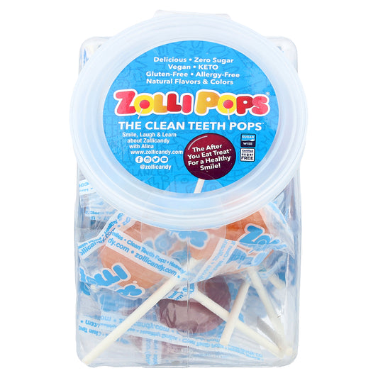 Zollipops, The Clean Teeth Pops®, Assorted, Approx. 23 Pops, 5.2 oz