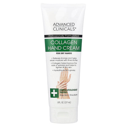 Advanced Clinicals, Collagen Hand Cream,  8 fl oz (237 ml)