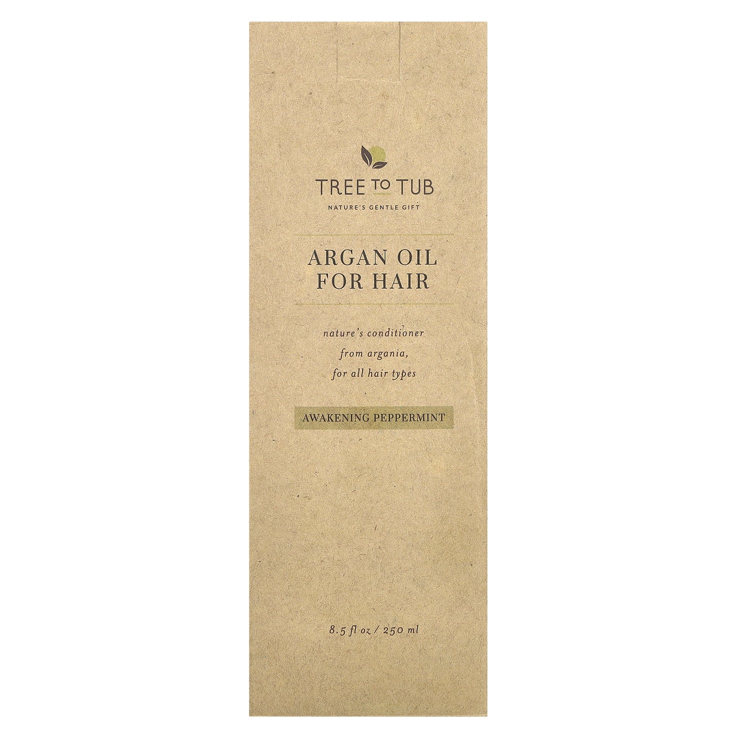 Tree To Tub, Argan Oil For Hair Conditioner, For All Hair Types, Awakening Peppermint, 8.5 fl oz (250 ml)
