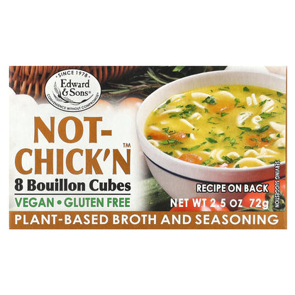Edward & Sons, Not-Chick'n™, Bouillon Cubes, 8 Cubes