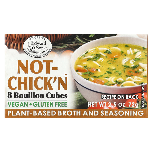Edward & Sons, Not-Chick'n™, Bouillon Cubes, 8 Cubes