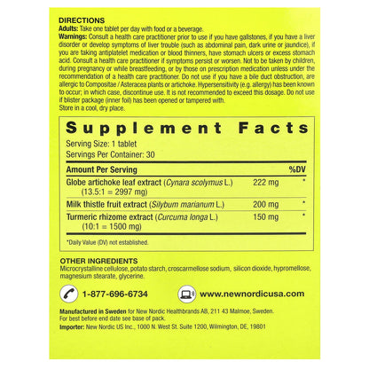 New Nordic, Active Liver™, 30 Tablets