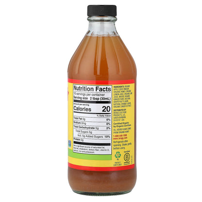 Bragg, Organic Apple Cider Vinegar With The 'Mother', Citrus Ginger, 16 fl oz (473 ml)