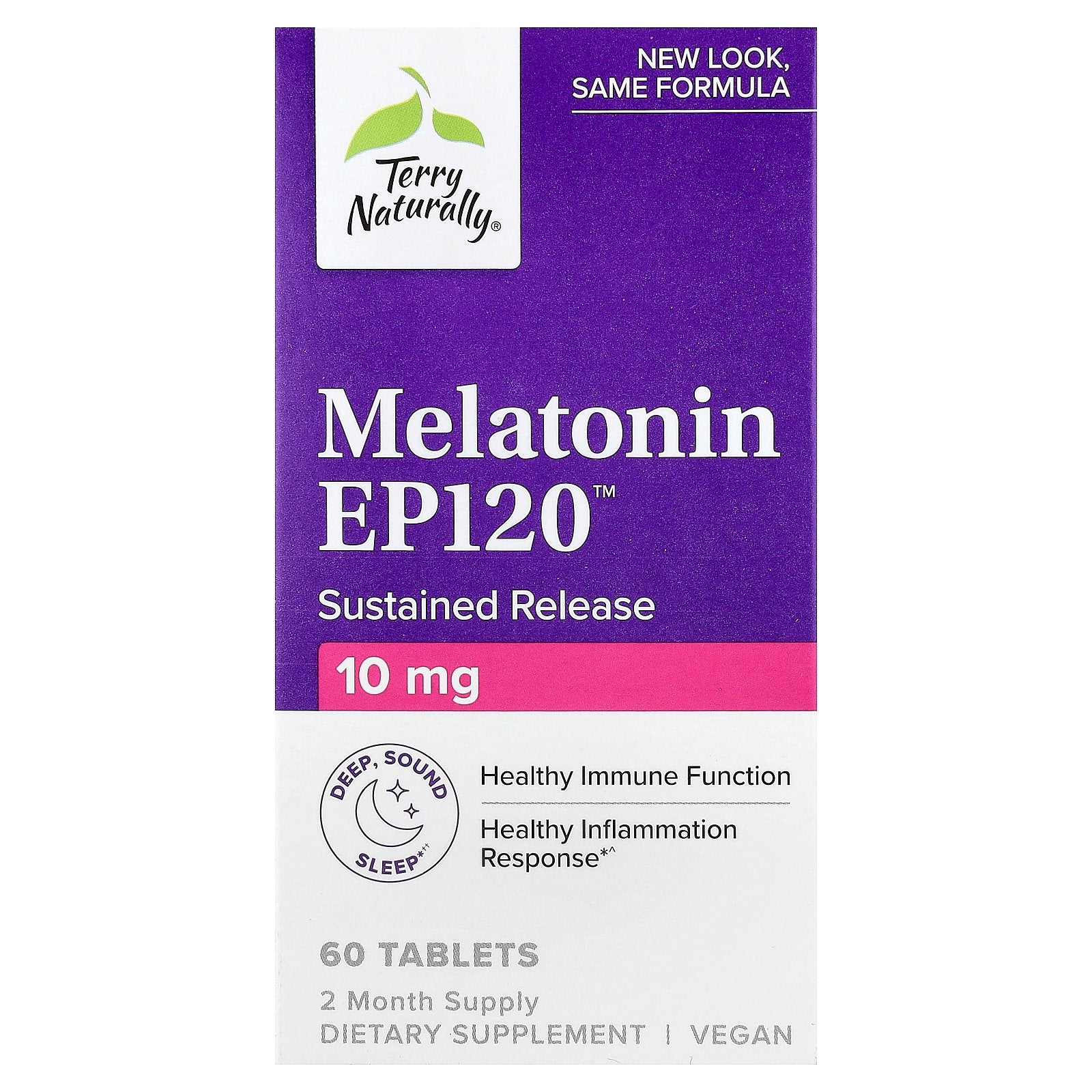 Terry Naturally, Melatonin EP120™, Sustained Release, 10 mg, 60 Tablets