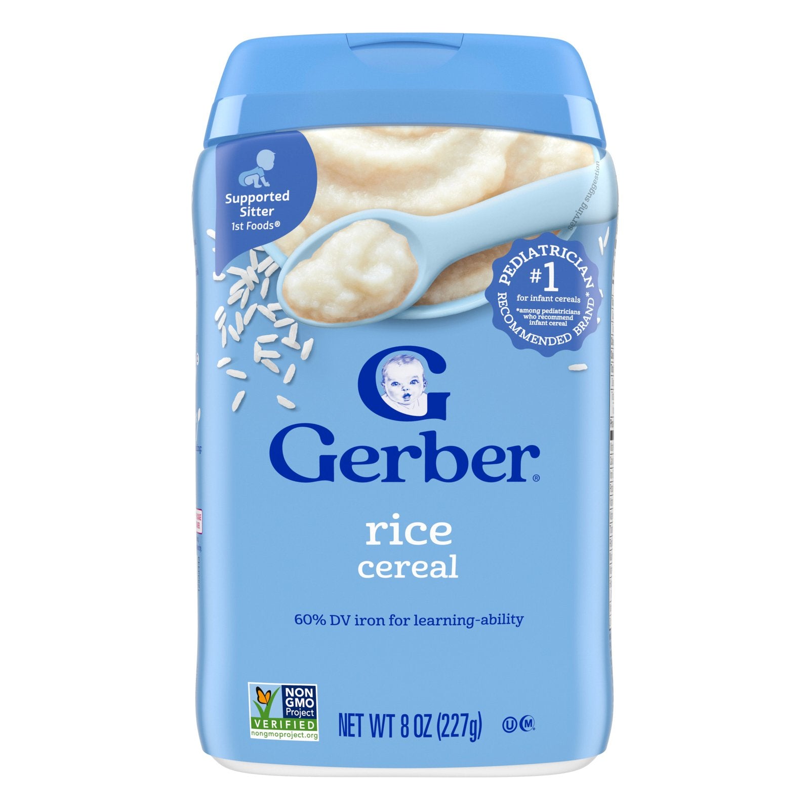 Gerber, 1st Foods®, Rice Cereal, Supported Sitter, 8 oz (227 g)