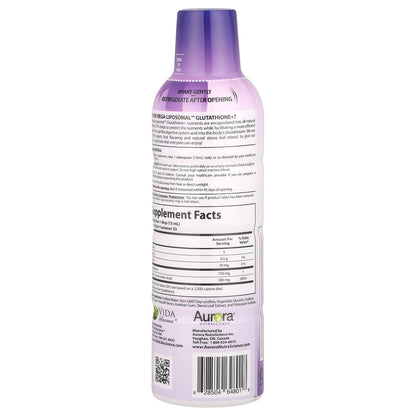 Aurora Nutrascience, Mega-Liposomal™ Glutathione+, Plus Vitamin C, Organic Fruit, 750 mg, 16 fl oz (480 ml)