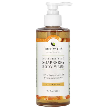 Tree To Tub, Moisturizing Soapberry Body Wash, Citrus Splash, 8.5 fl oz (250 ml)