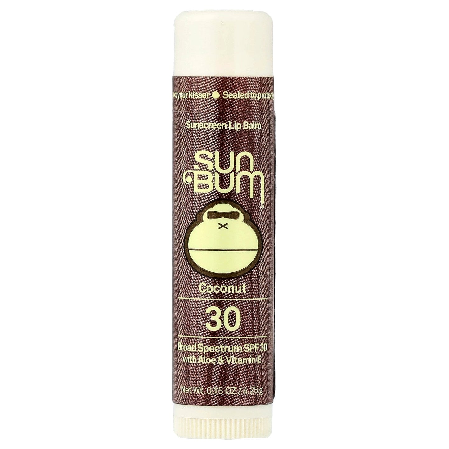 Sun Bum, Sunscreen Lip Balm, SPF 30, Coconut, 0.15 oz (4.25 g)