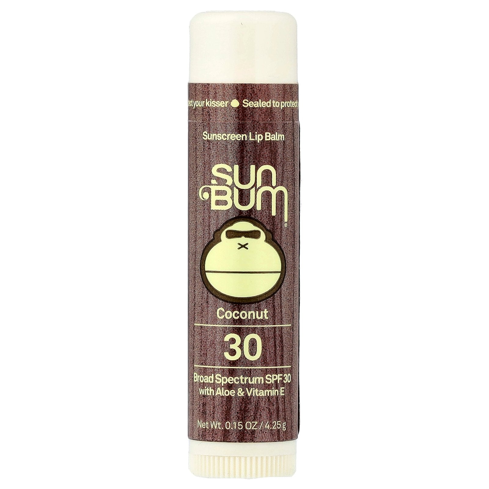 Sun Bum, Sunscreen Lip Balm, SPF 30, Coconut, 0.15 oz (4.25 g)
