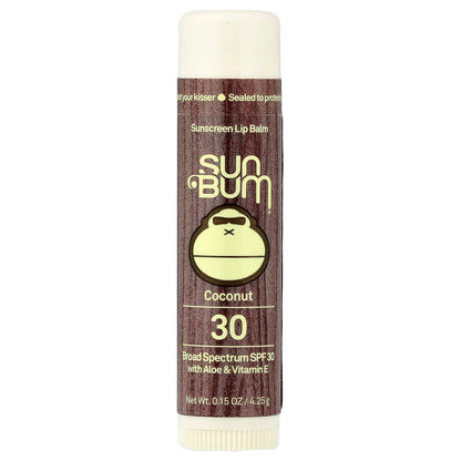 Sun Bum, Sunscreen Lip Balm, SPF 30, Coconut, 0.15 oz (4.25 g)