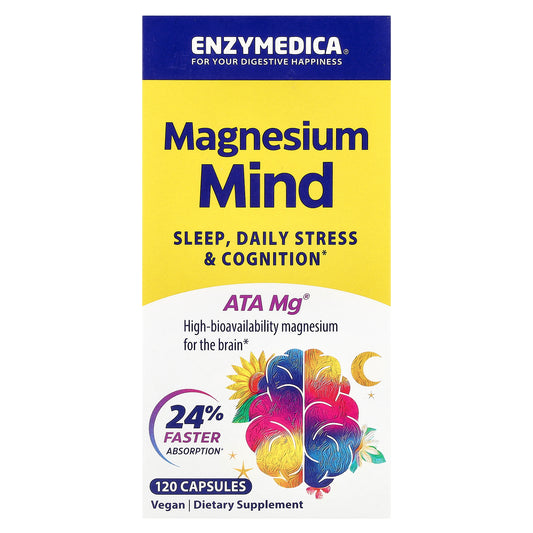 Enzymedica, Magnesium Mind, 120 Capsules