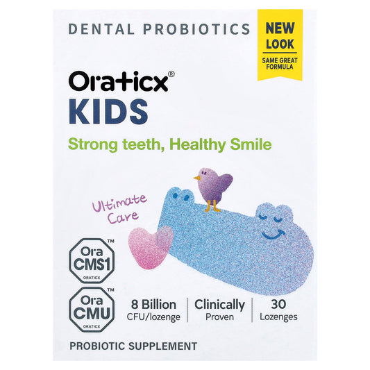 Oraticx, Kids, Dental Probiotics, Yogurt, 30 Lozenges