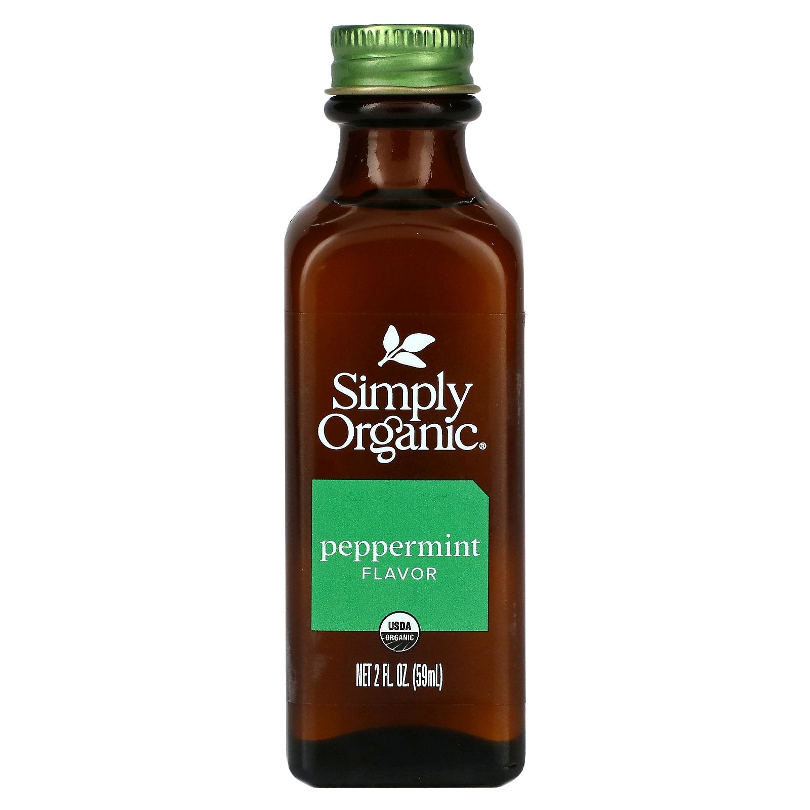 Simply Organic, Peppermint Flavor, 2 fl oz (59 ml)