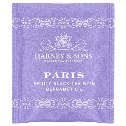 Harney & Sons, Fruity Black Tea with Bergamot, Paris , 50 Tea Bags, 3.17 oz (90 g)