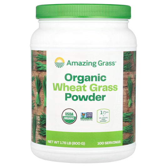 Amazing Grass, Organic Wheat Grass Powder, 1.76 lb (800 g)