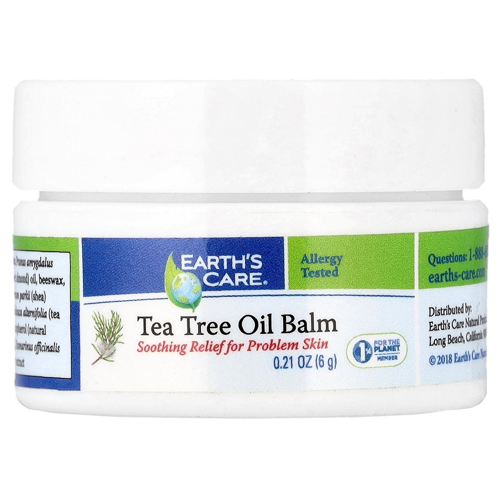 Earth's Care, Tea Tree Oil Balm, 0.21 oz (6 g)