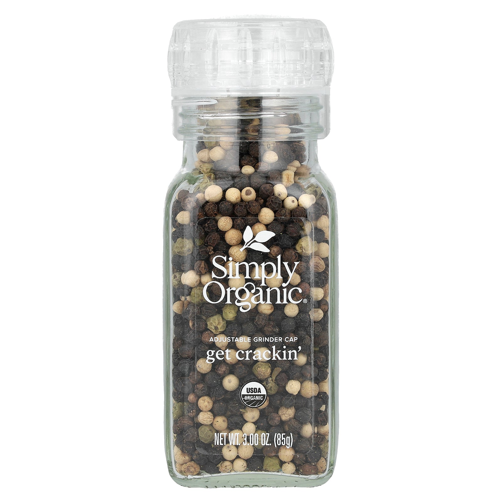 Simply Organic, Get Crackin, Peppercorn Mix, 3 oz (85 g)