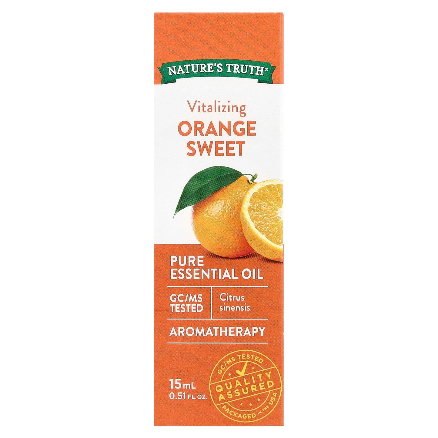 Nature's Truth, Pure Essential Oil, Vitalizing Orange Sweet, 0.51 fl oz (15 ml)