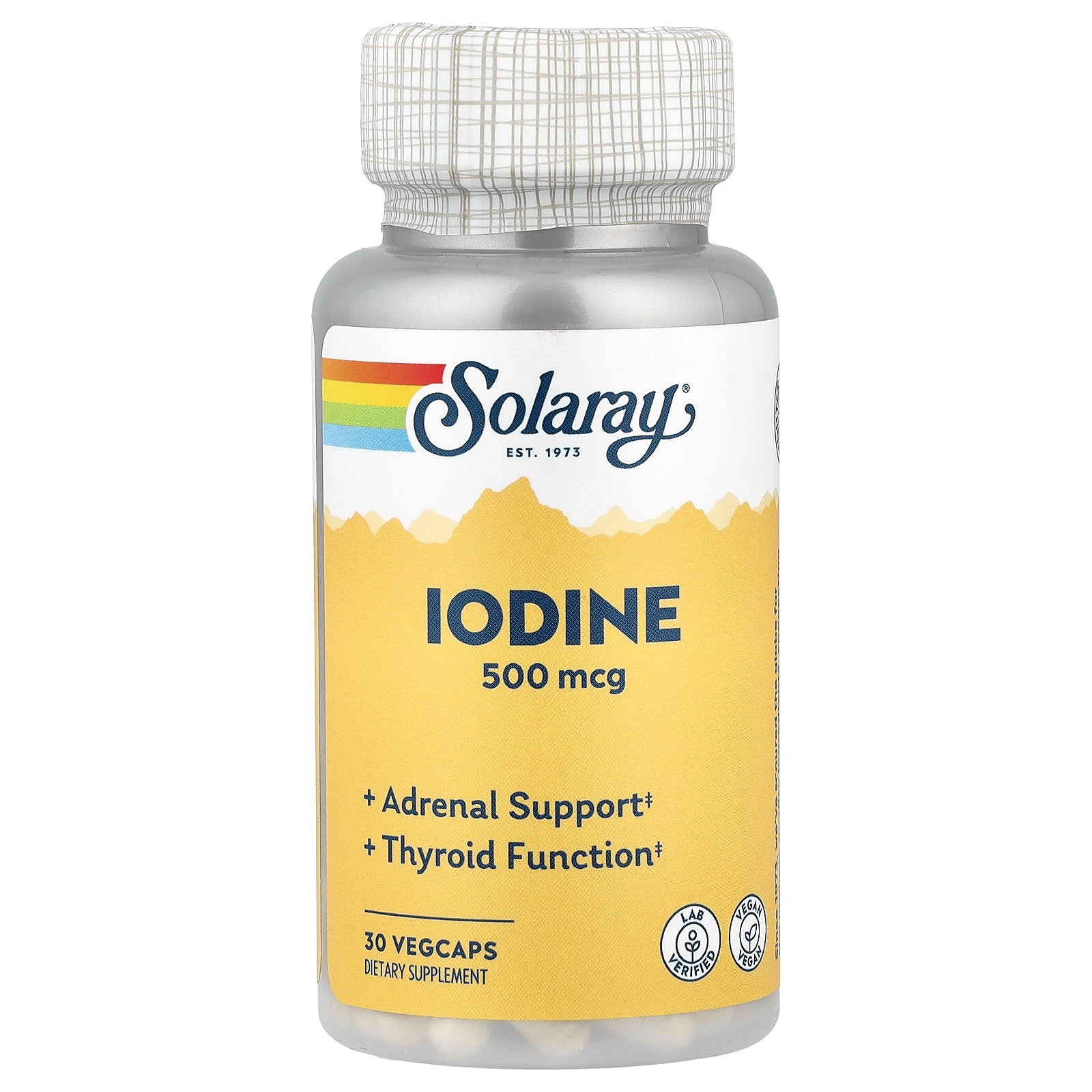 Solaray, Iodine, 500 mcg, 30 VegCaps