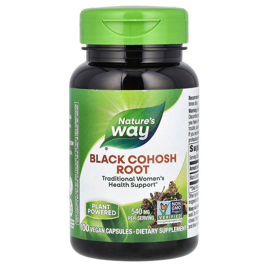 Nature's Way, Black Cohosh Root, 540 mg, 100 Vegan Capsules