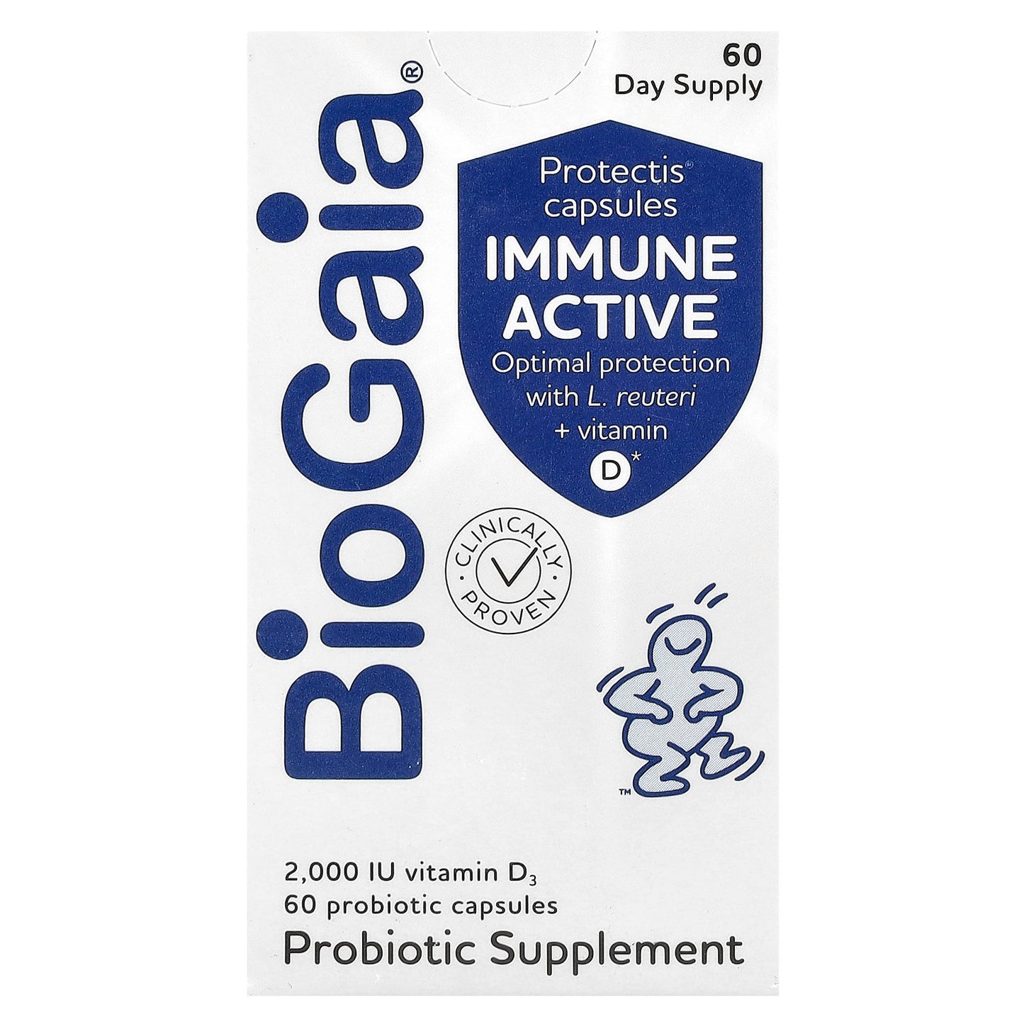 BioGaia, Immune Active, Protectis® Capsules, 60 Capsules