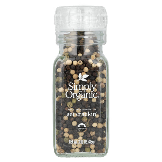 Simply Organic, Get Crackin, Peppercorn Mix, 3 oz (85 g)