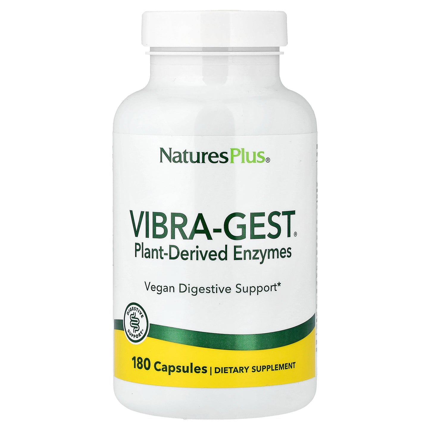 NaturesPlus, Vibra-Gest®, Plant-Derived Enzymes, 180 Capsules