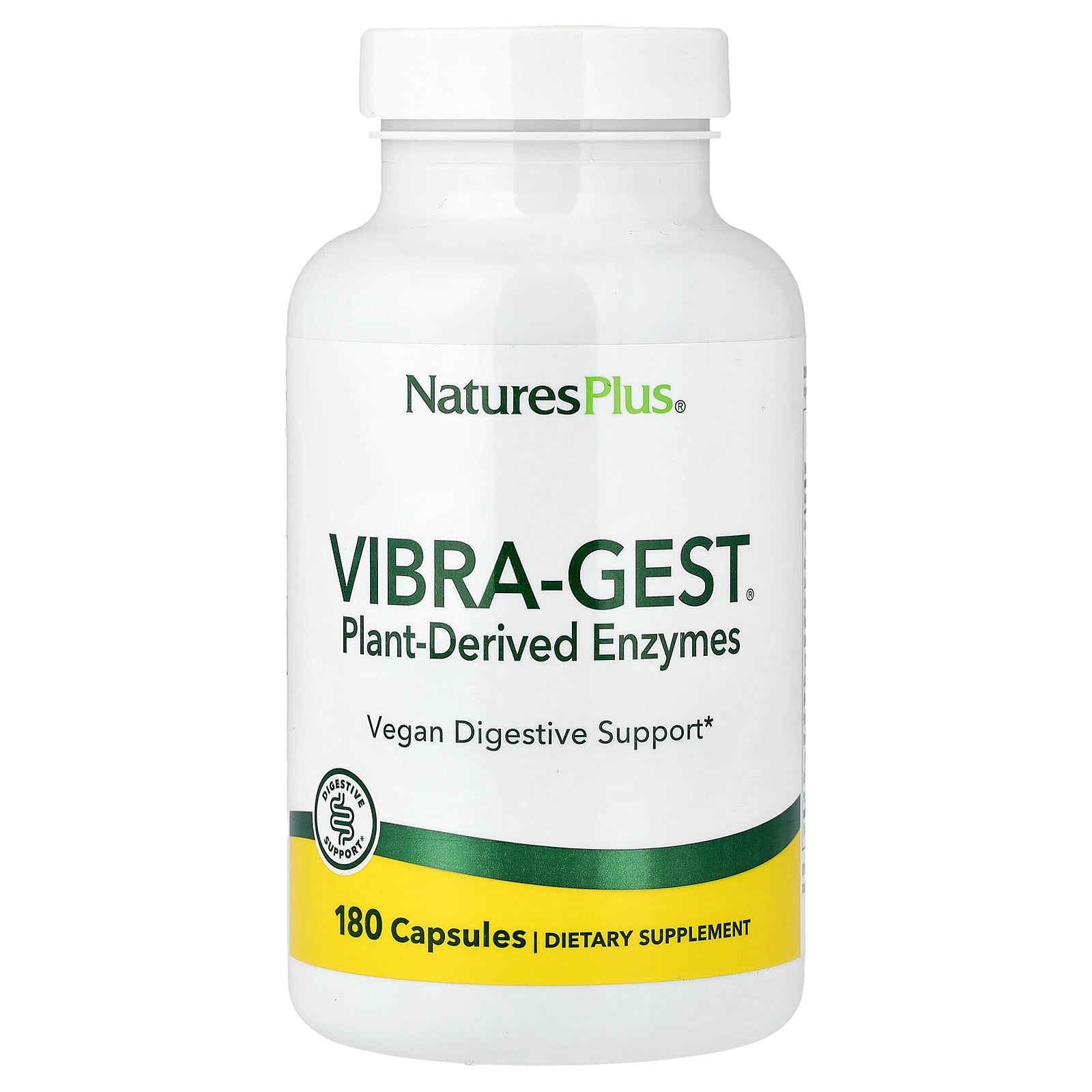 NaturesPlus, Vibra-Gest®, Plant-Derived Enzymes, 180 Capsules