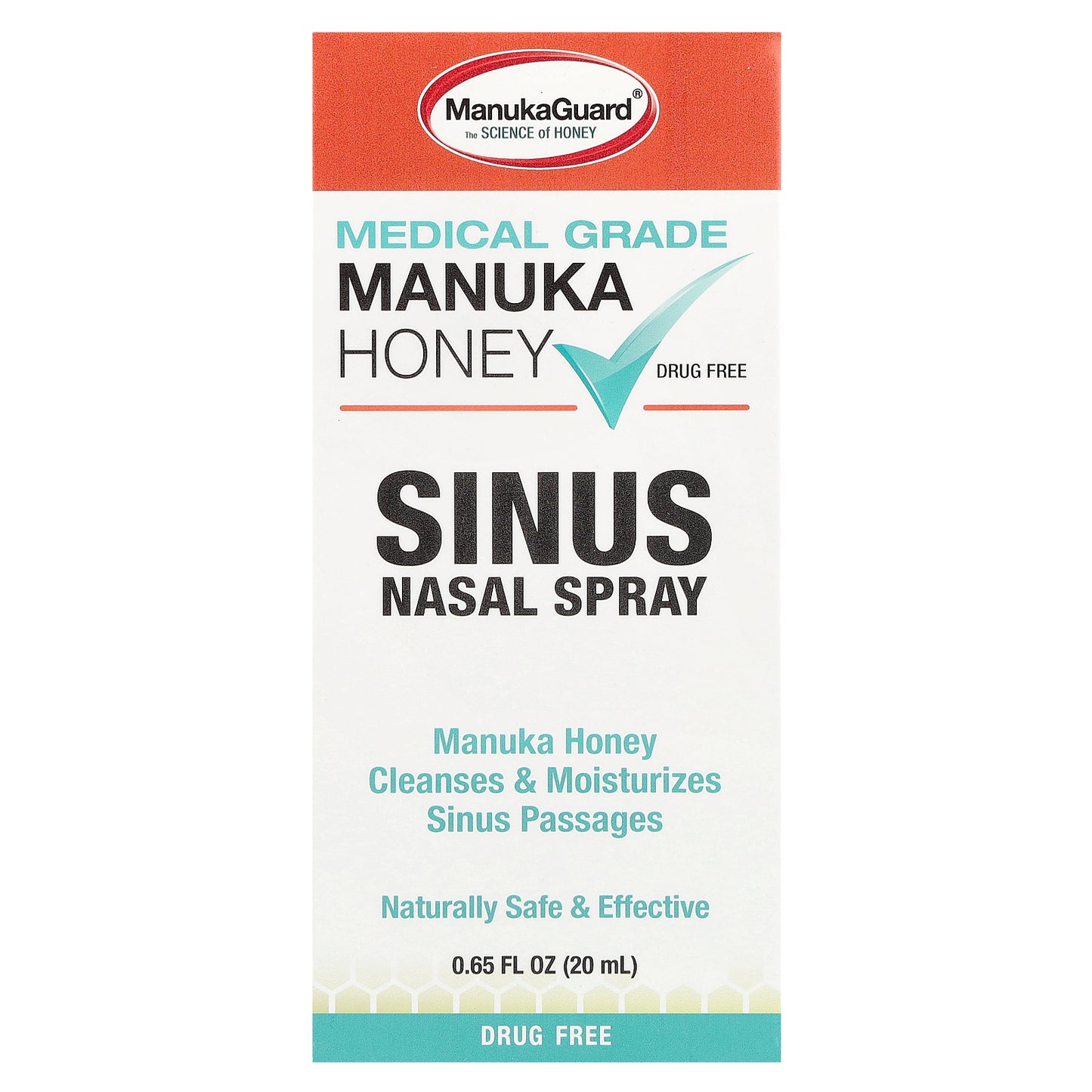 ManukaGuard, Medical Grade Manuka Honey, Sinus Nasal Spray, 0.65 fl oz ( 20 ml)